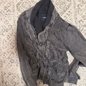 Kolby Gray Men's Cardigan Sweater